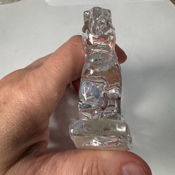 Vintage 1970's Princess House Lead Crystal "Randy The Rocking Horse" euc - Picture 3 of 7